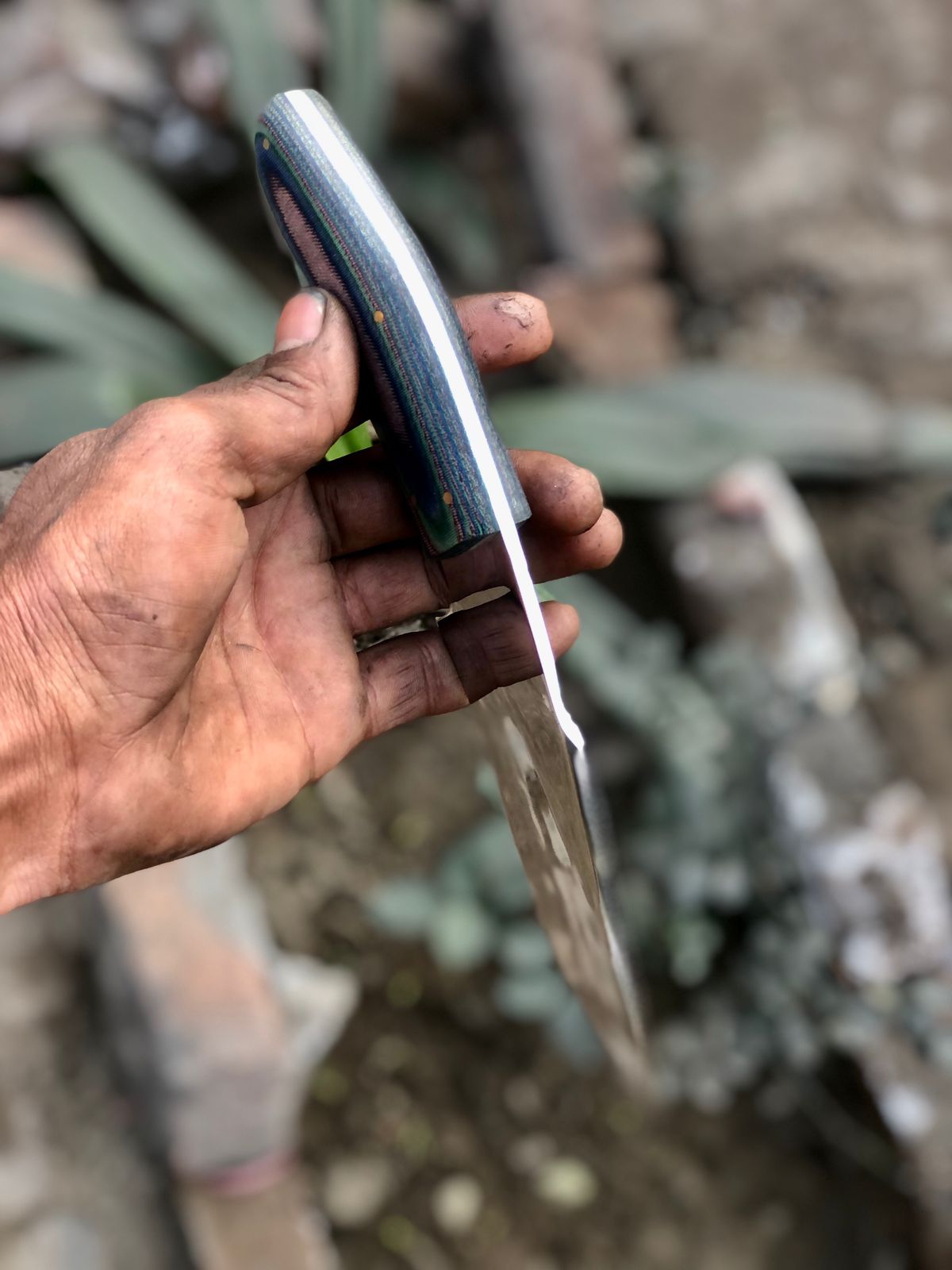 CUSTOM HANDMADE CARBON STEEL BLADE HIGH POLISH HUNTING SURVIVAL CAMPING BOWIE KNIFE PAKKA WOOD HANDLE WITH LEATHER SHEATH