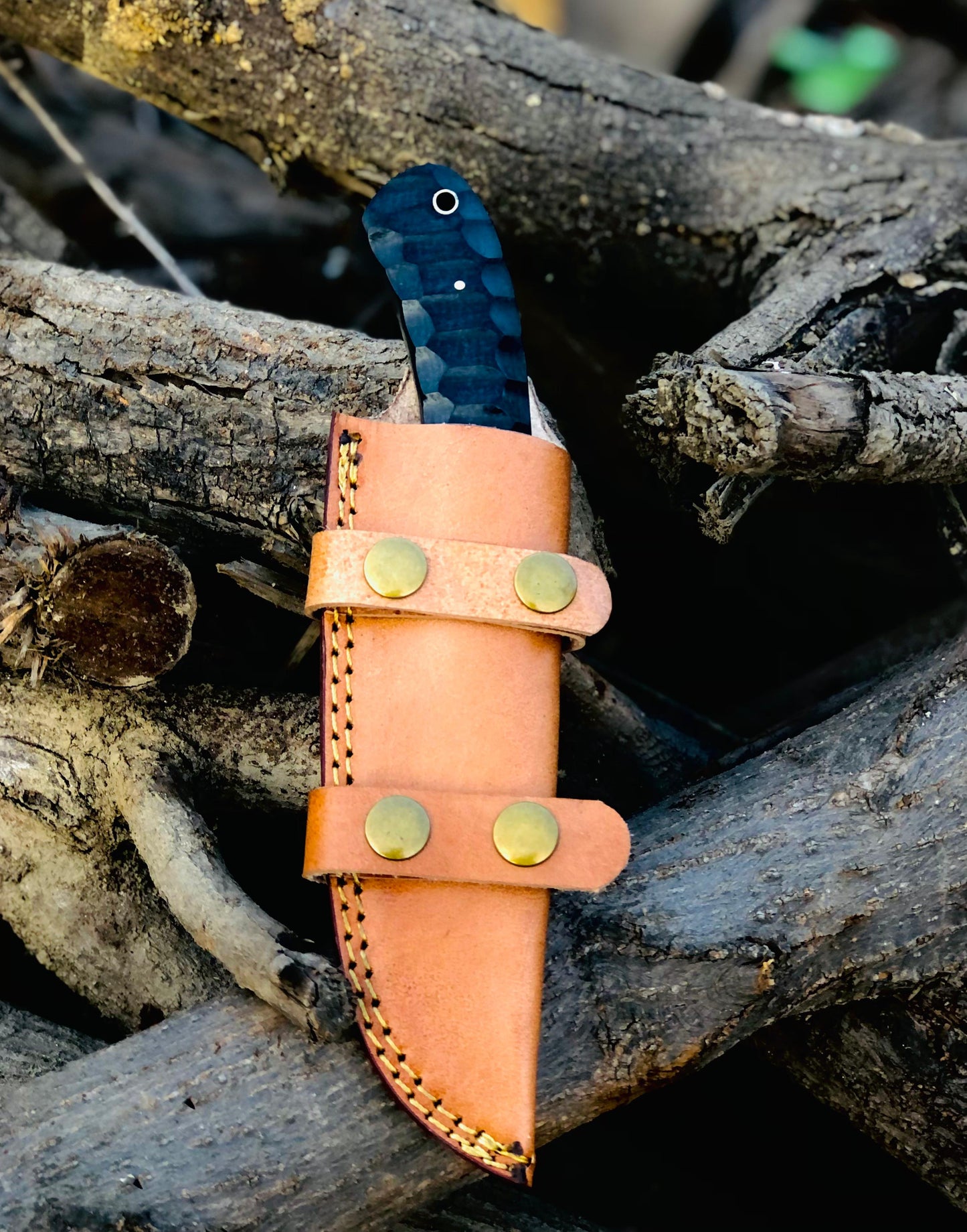 CUSTOM HANDMADE CARBON STEEL BLADES 3 COMPATIBLE REPLICA WINKLER KNIFE MICARTA & WOODEN HANDLES WITH LEATHER SHEATHS