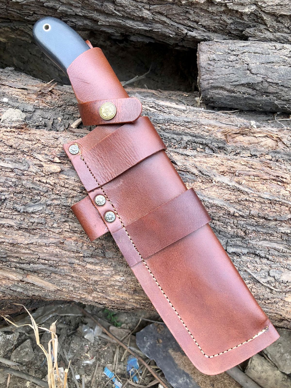 CUSTOM HANDMADE CARBON STEEL BLADE HUNTING SURVIVAL BOWIE KNIFE RESIN HANDLE WITH LEATHER SHEATH